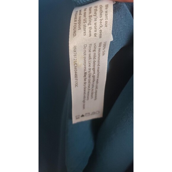 Eileen Fisher Tunic Tank Tops L Blue Brown Sleeveless 100% Silk Lot of 2 Casual - Picture 6 of 16